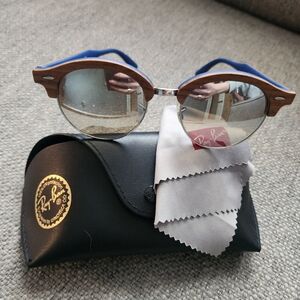 Ray Ban Stylish Brown/Blue Frame & Temples Sunglasses RB4246-M 1217/9U